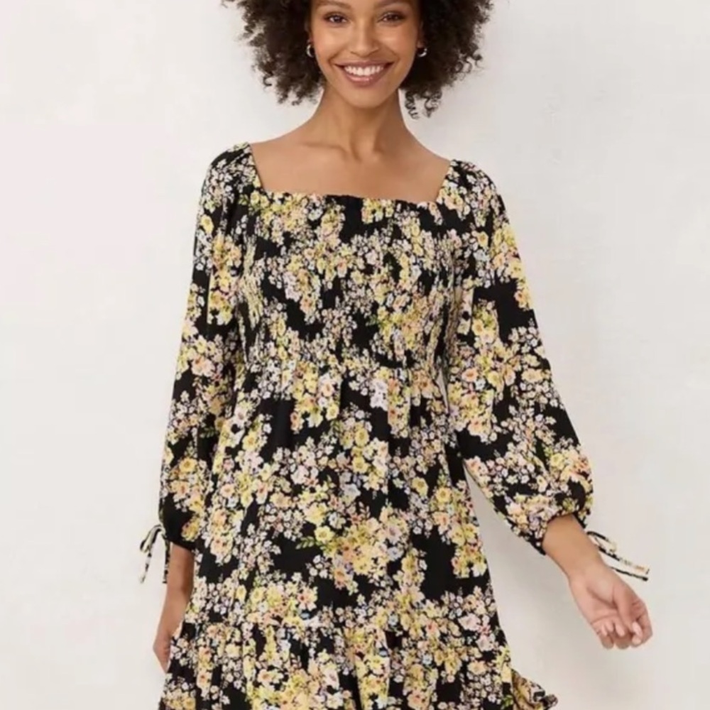 EUC Lauren Conrad fully lined dress Size S